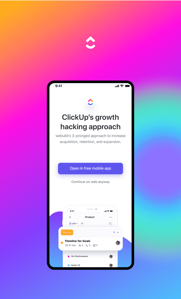 ClickUp  webuild - product design for startups